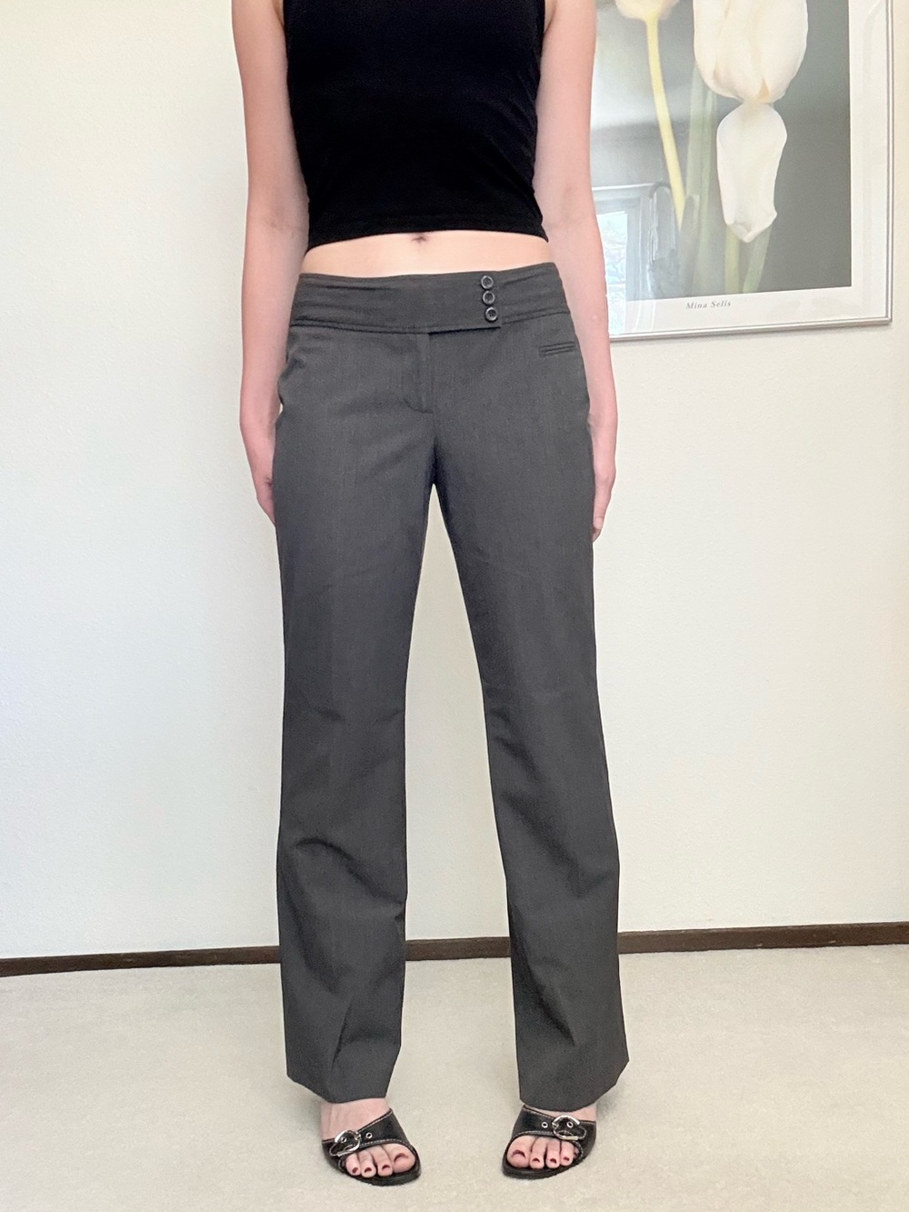 Y2K Ann Taylor Loft Low Rise Bootcut Pants Minimalist Office Siren Academia